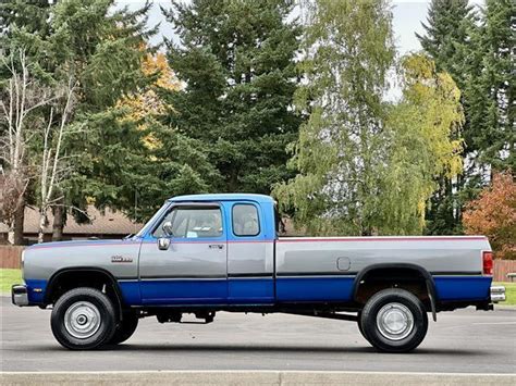 1992 Dodge Ram W250 Club Cab 59l 12v Diesel 4x4 Only 119k Miles For Sale