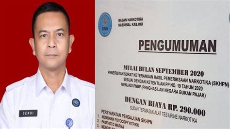 Syarat Membuat Surat Bebas Narkoba Di BNN OKI Lengkap Dengan Biaya