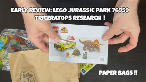 Early Review Lego Jurassic Park 76959 Triceratops Research Youtube