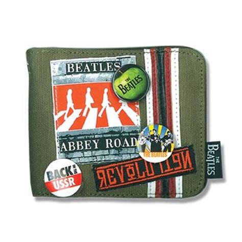 Beatles Abbey Road Canvas Wallet Beatles Bags And Wallets