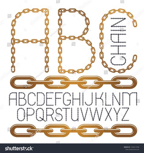 Set Vector English Alphabet Letters Abc Stock Vector Royalty Free