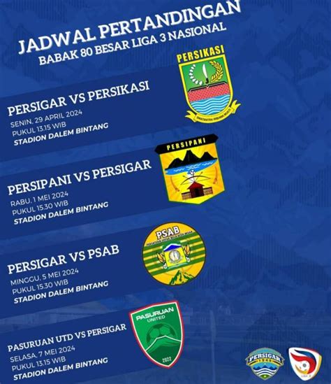 Jadwal Lengkap Persigar Garut Di Liga 3 Nasional 2023 2024