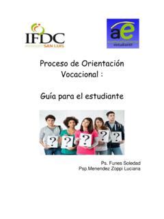 Proceso De Orientaci N Vocacional Gu A Para El Estudiante Proceso