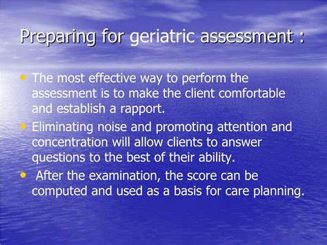 Ppt Critical Components Of A Comprehensive Geriatric Assessment