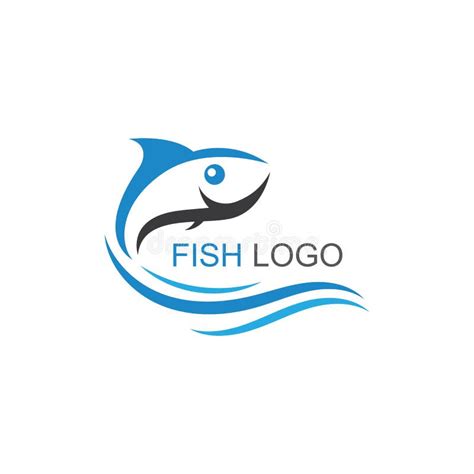 Modelo De Logotipo De Peixe Símbolo Do Vetor Criativo Do Clube De Pesca