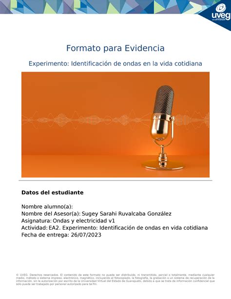 EA2 OE Docx Ondas Electricas Formato Para Evidencia Experimento