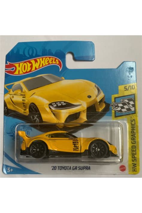 Hot Wheels 2020 Toyota GR Supra-Yellow With Black Wheels-HW Speed ...