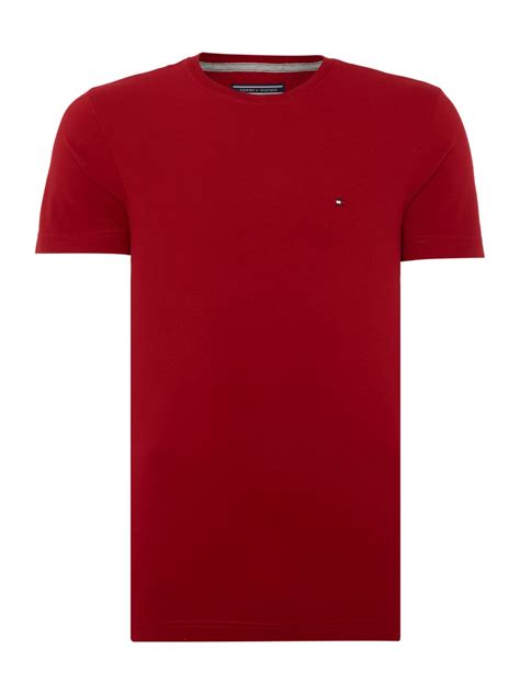 Tommy Hilfiger Flag T Shirt In Red For Men Lyst