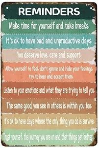 Amazon Mental Health Reminders Wall Decors Hanging Wall Art