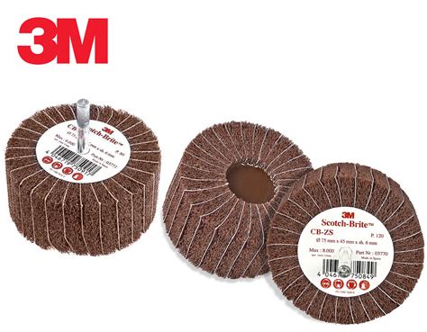 3m Scotch Brite Cb Zs Shaft Mounted Combi Wheel Ø75mm X 45mm Promo 60