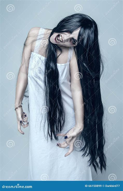 Mystical Ghost Angry Screaming Woman Stock Photo Image 66150899