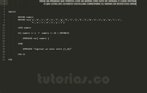 Arreglos Pseudocodigo Letra Del Alfabeto Tutorias Co