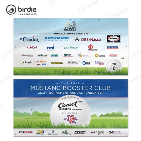 Golf Sponsors Banner | Golf Tournament Event Banner – Birdie Products