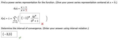 Solved Find A Power Series Representation For The Function