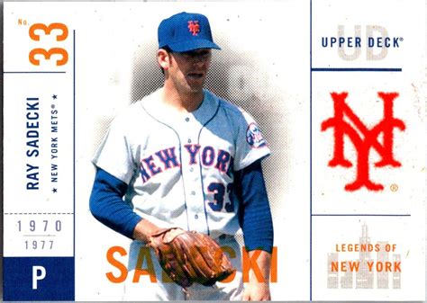 Upper Deck Legends Of New York Ray Sadecki Near Mint Ebay