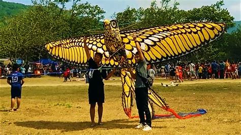 Tes Terbang Layangan Burung Elang Di Pantai Pacitan YouTube