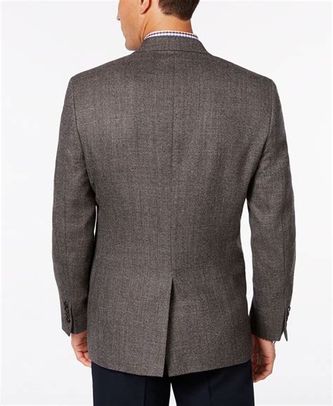 Lauren Ralph Lauren Mens Grey Plaid Classic Fit Sport Coat Macys