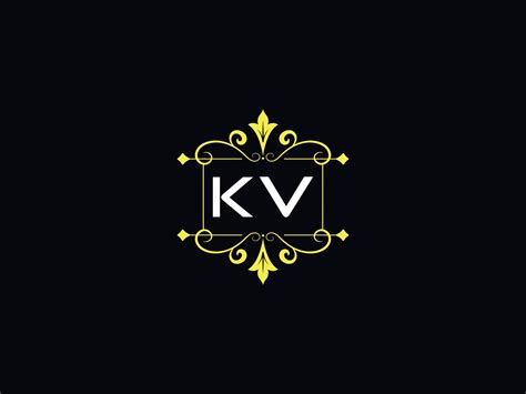 Stylish Kv Luxury Logo, Typography Kv Logo Letter Design 17392811 Vector Art at Vecteezy