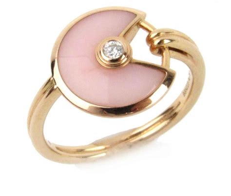 Cartier Amulette Ring In Pink Opal Plantera I Tr Dg Rd