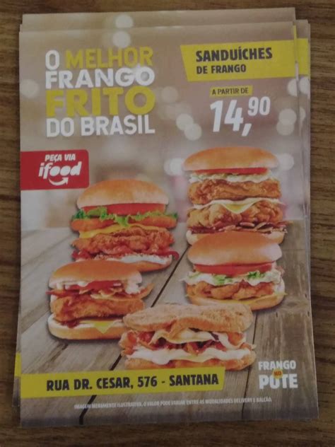 Menu em Frango no Pote restaurante São Paulo R Dr César