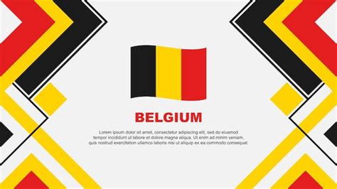 Premium Vector Belgium Flag Abstract Background Design Template