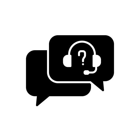 Help or customer service chat icon with speech bubble and headphones