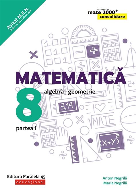 Matematica Algebra Geometrie Caiet De Lucru Clasa A Viii A Partea