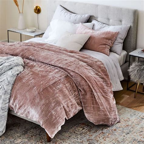 3 Pc Crushed Velvet Duvet Cover Boho Bedding UO Comforter Etsy