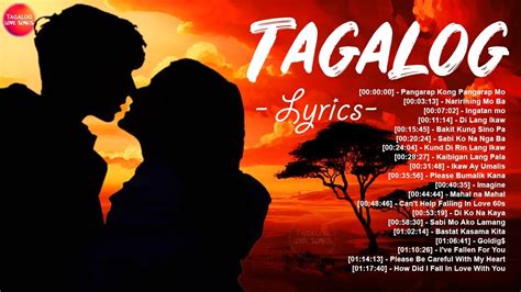 Love Songs Tagalog Lyrics Of S S Medley Nonstop Opm Tagalog Love