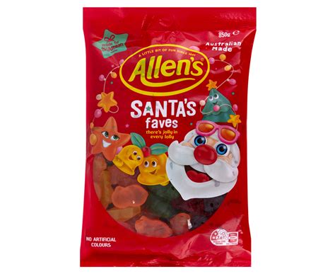 Allen's Santa's Faves Christmas Mix Lollies 850g | Catch.com.au