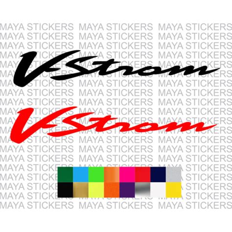 Suzuki V Strom Logo Sticker In Custom Colors And Sizes