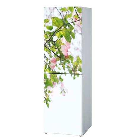 Fridge Decals Vinyl Flowers 2 Design Refrigerator Decals Wrap