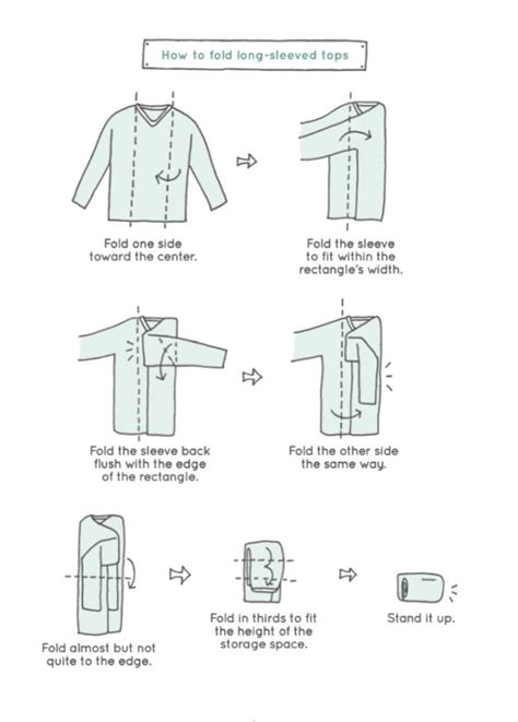 Como Doblar Blusa Camisa Manga Larga Konmari Method Konmari Folding