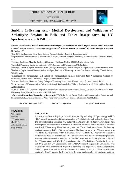 Pdf Stability Indicating Assay Method Development And Validation Of