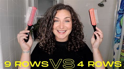 DENMAN BRUSH BATTLE ON WAVY CURLY HAIR Do Rows Matter YouTube