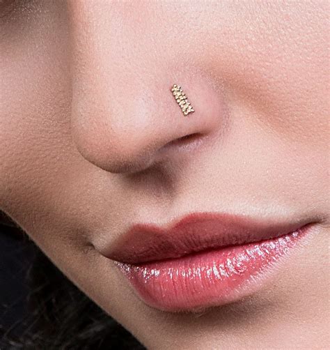 Gold Nose Stud Gold Tragus Gold Nose Ring Indian Nose Stud Etsy