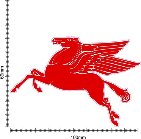 Mobil Pegasus Decal Piston Graphics Vehicle Decals