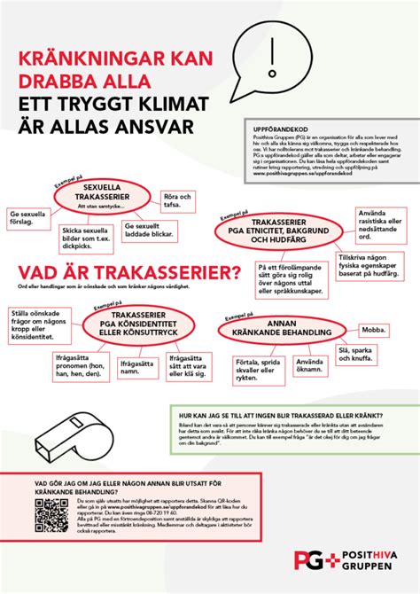 Kränkningar kan drabba alla Ett tryggt klimat är allas ansvar