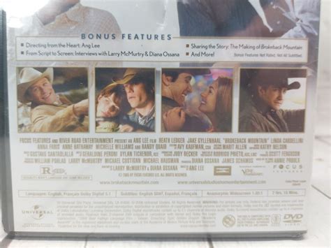 Brokeback Mountain Dvd 2005 Widescreen Heath Ledger Jake Gyllenhaal