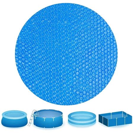 12 Feet Blue Solar Pool Covers Round Solar Cover Inflatable Swimming Pool Cloths Solar Cover for ...