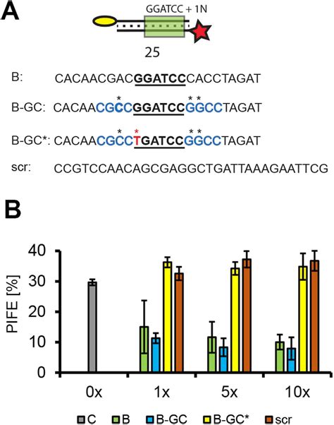 Sequence Specificity Of BamHI Binding A The DNA Probe And