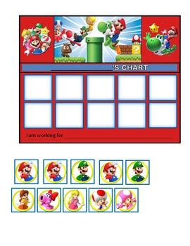 Behavior Chart Mario By The Classroom Behavior Consultant TPT