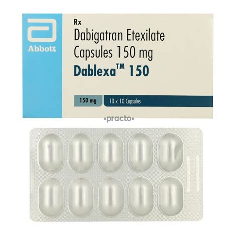 Abbott Dabigatran Etexilate 150mg Dablexa Capsule At ₹ 280stripe In