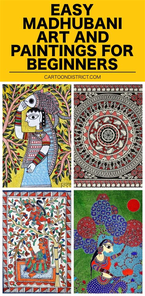 35 Easy Madhubani Art And Paintings For Beginners