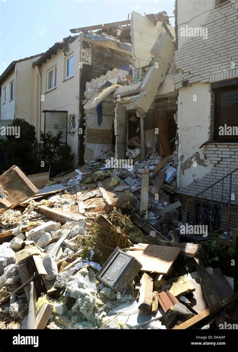 A Destroyed House Is Pictured In Bremerhaven Germany May The