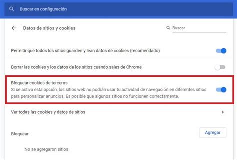 Cómo bloquear cookies en Chrome y aumentar tu privacidad