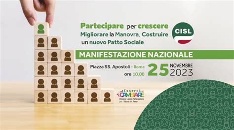 Cisl Sabato Novembre Manifestazione Nazionale A Roma Sito