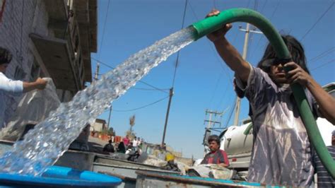 Horario de distribución de agua potable desde el 23 hasta el 31 de