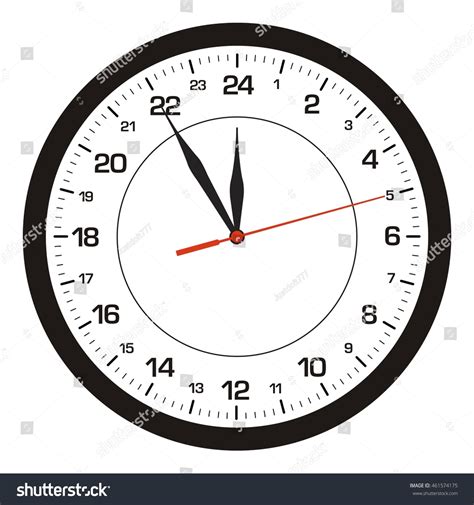 90 062 24 Hours Clock Images Stock Photos 3D Objects Vectors