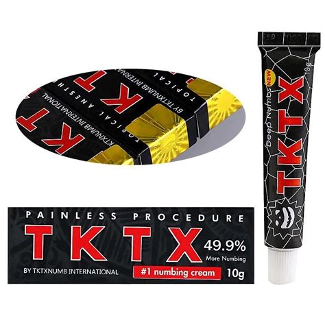 Factory Price Wholesale Orginal Real 10gram Tktx Black 49 9 Numb Cream